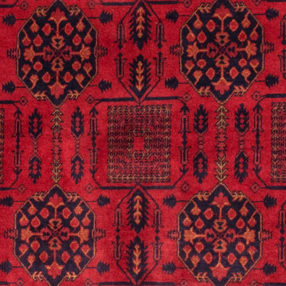 Tapete afegão - Kunduz - 196 x 130 cm - vermelho