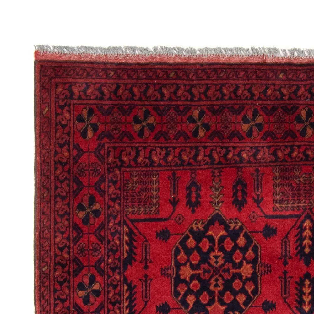 Tapete afegão - Kunduz - 196 x 130 cm - vermelho