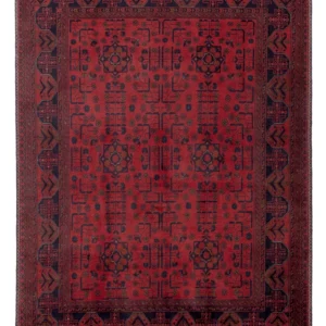 Tapete afegão - Kunduz - 196 x 148 cm - vermelho