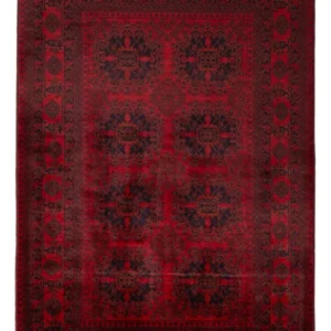 Tapete afegão - Kunduz - 197 x 127 cm - vermelho