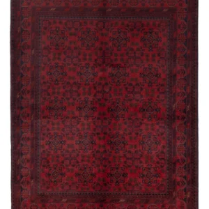 Tapete afegão - Kunduz - 200 x 151 cm - vermelho