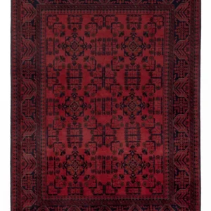 Tapete afegão - Kunduz - 205 x 147 cm - vermelho