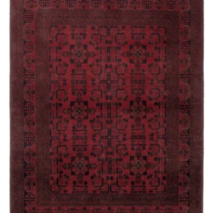 Tapete afegão - Kunduz - 206 x 151 cm - vermelho