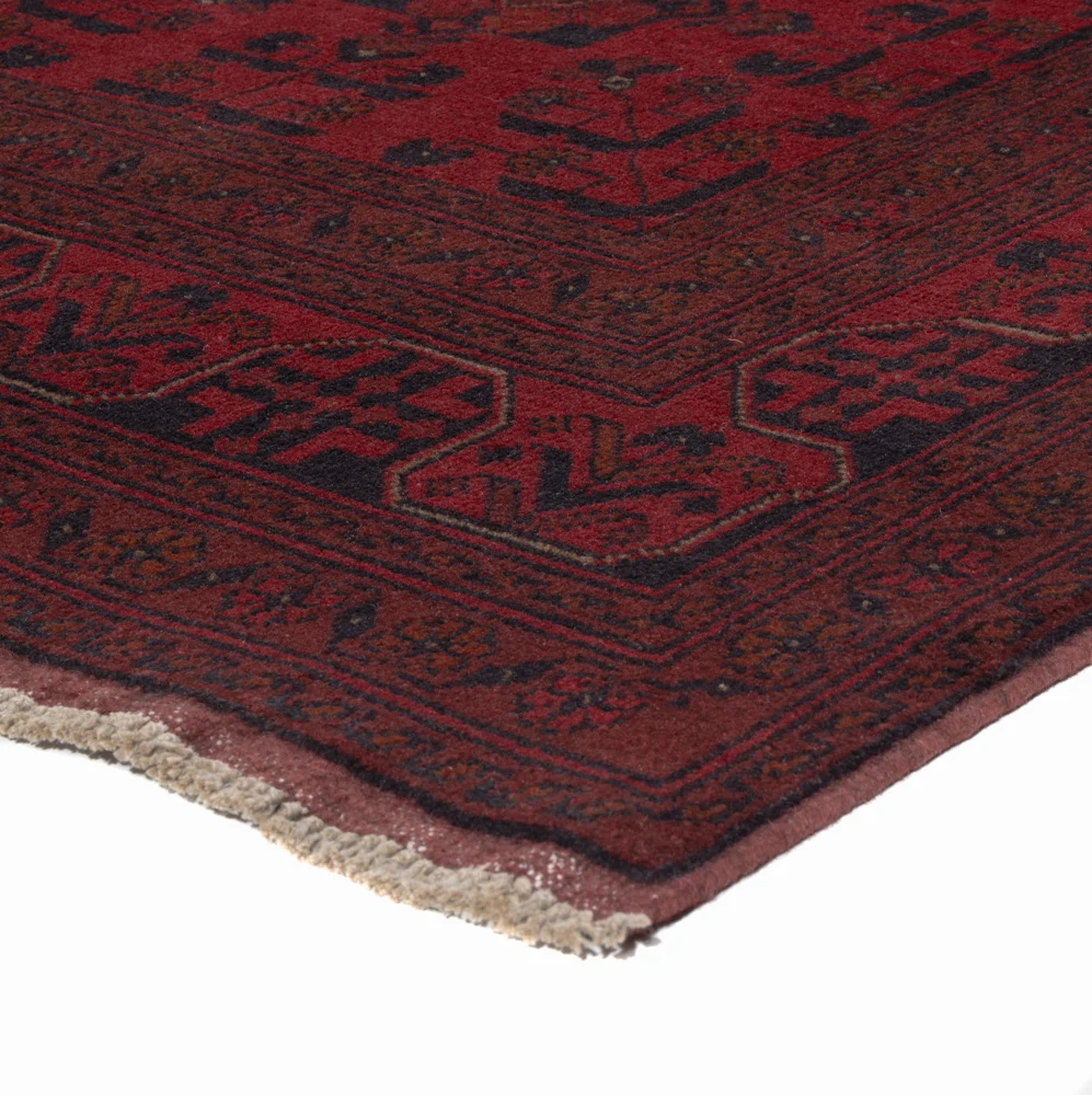 Tapete afegão - Kunduz - 206 x 151 cm - vermelho