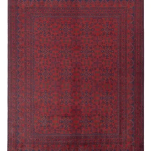 Tapete afegão - Kunduz - 231 x 176 cm - vermelho