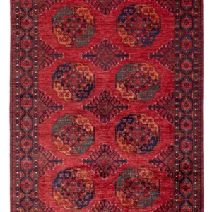 Tapete afegão - Kunduz - 234 x 176 cm - vermelho