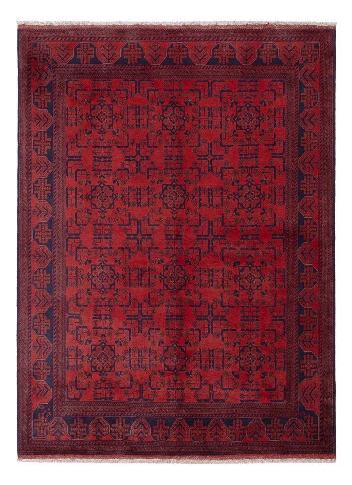 Tapete afegão - Kunduz - 236 x 175 cm - vermelho