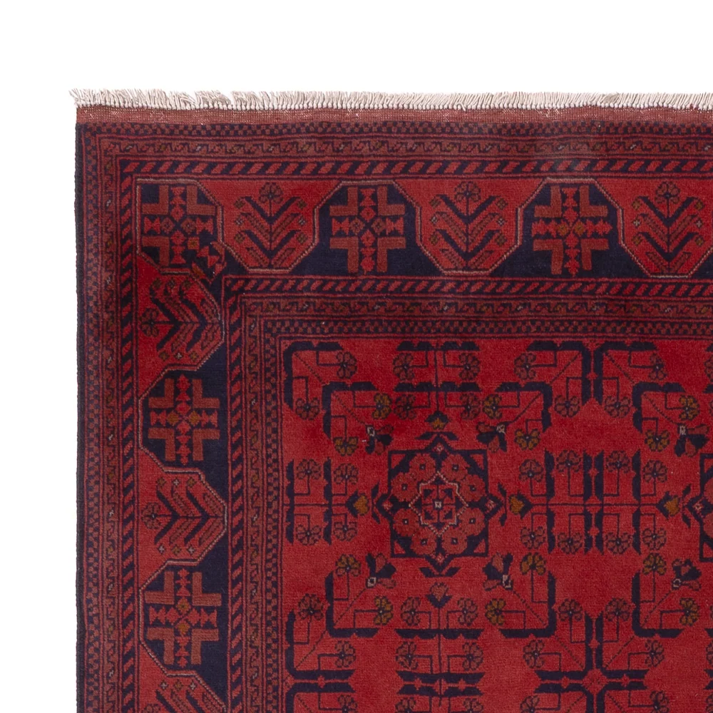Tapete afegão - Kunduz - 236 x 175 cm - vermelho