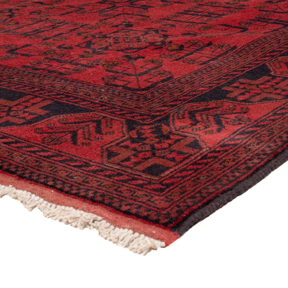 Tapete afegão - Kunduz - 236 x 175 cm - vermelho
