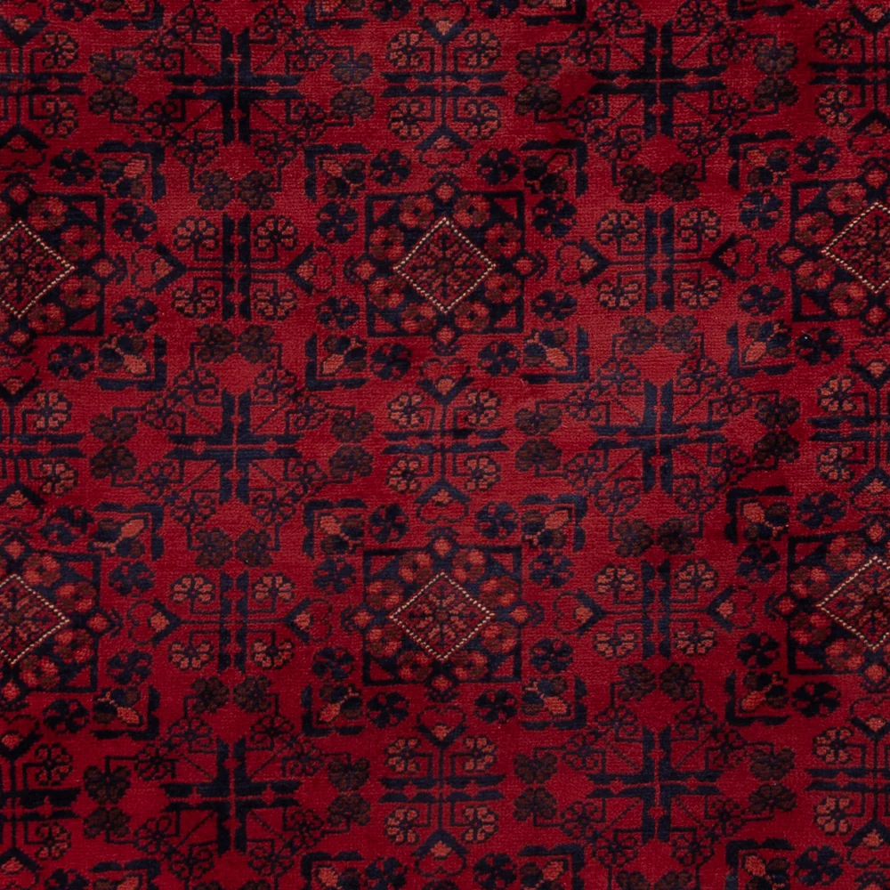 Tapete afegão - Kunduz - 237 x 175 cm - vermelho escuro