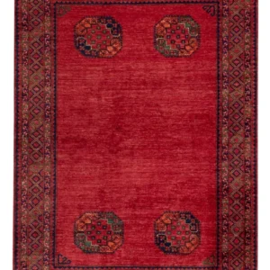 Tapete afegão - Kunduz - 241 x 175 cm - vermelho