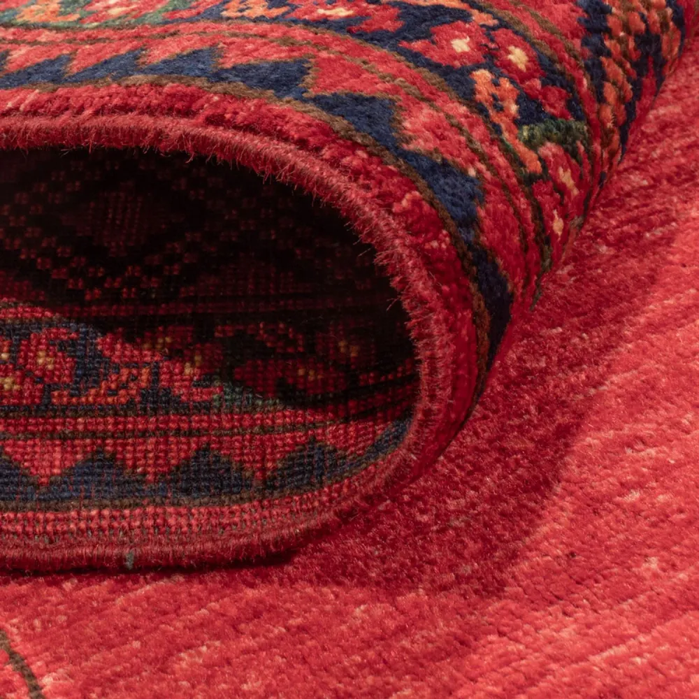 Tapete afegão - Kunduz - 241 x 175 cm - vermelho