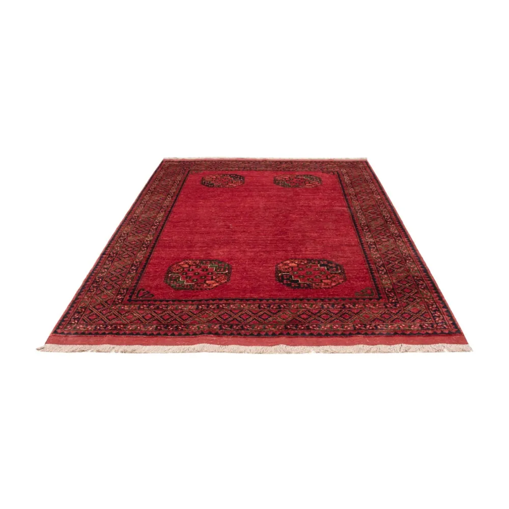 Tapete afegão - Kunduz - 241 x 175 cm - vermelho