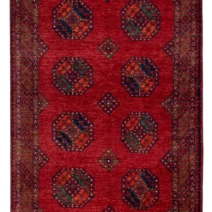 Tapete afegão - Kunduz - 256 x 176 cm - vermelho