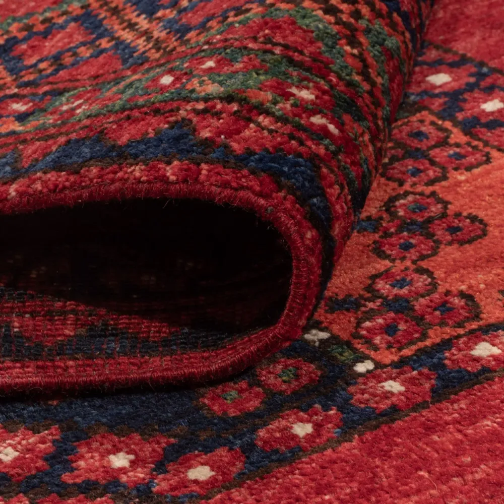 Tapete afegão - Kunduz - 256 x 176 cm - vermelho