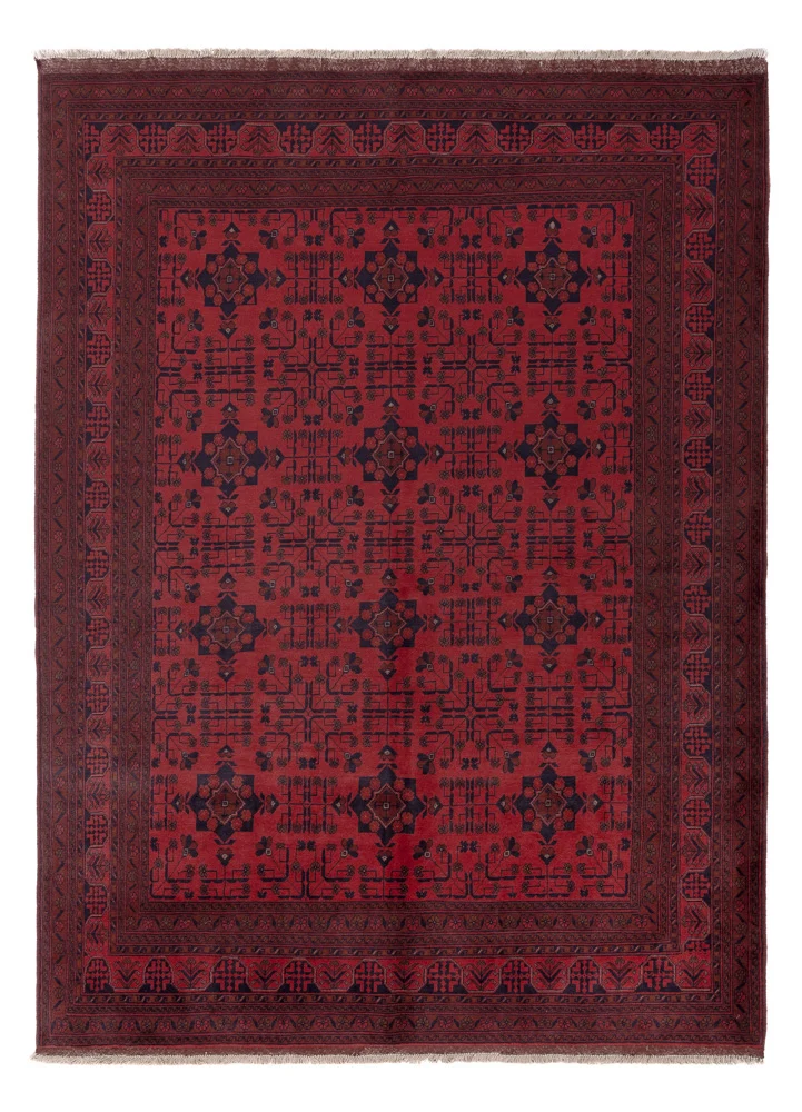 Tapete afegão - Kunduz - 285 x 208 cm - vermelho