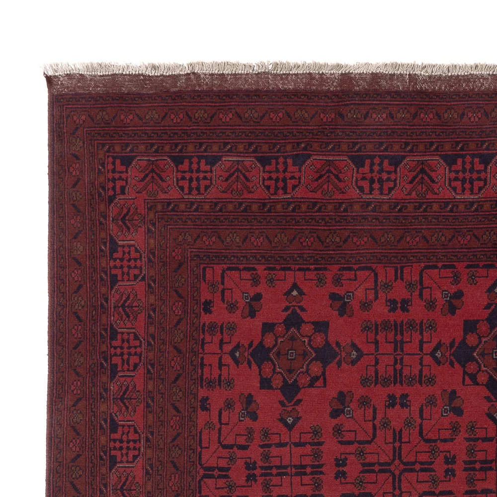 Tapete afegão - Kunduz - 285 x 208 cm - vermelho