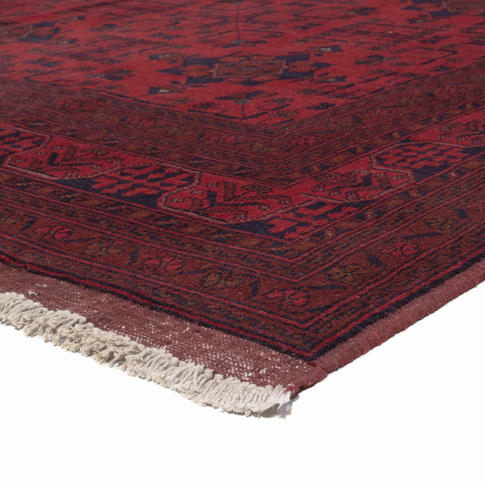Tapete afegão - Kunduz - 285 x 208 cm - vermelho