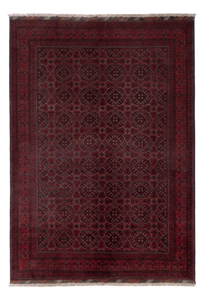 Tapete afegão - Kunduz - 292 x 200 cm - vermelho