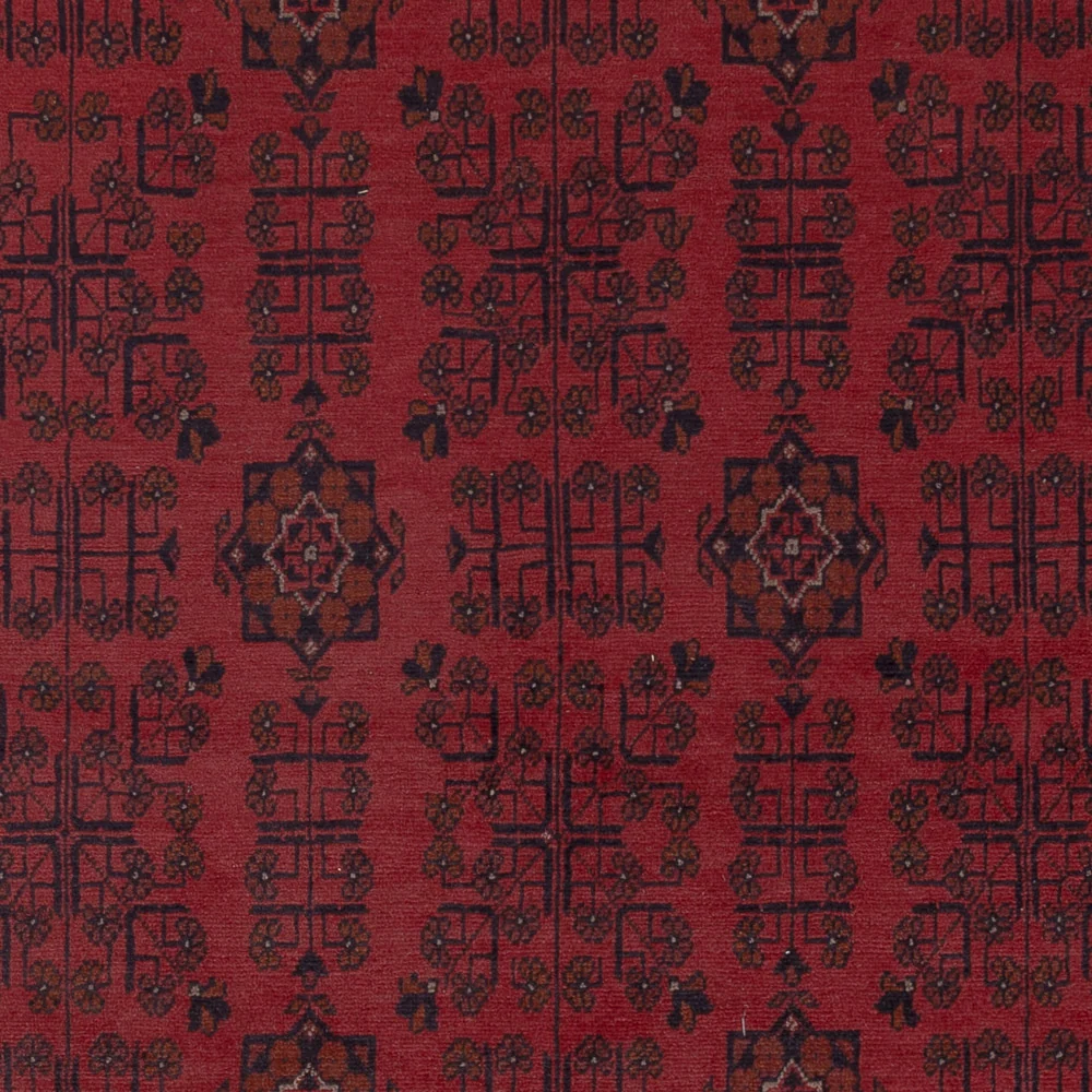Tapete afegão - Kunduz - 294 x 195 cm - vermelho