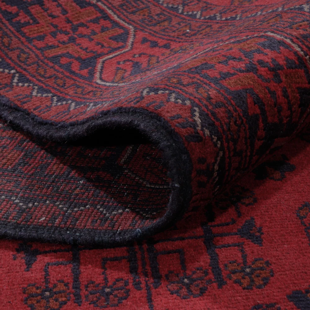 Tapete afegão - Kunduz - 294 x 195 cm - vermelho