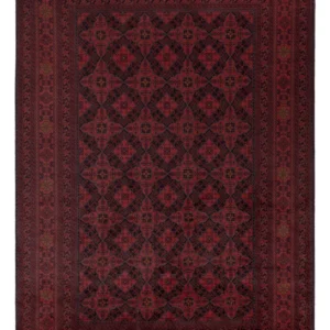 Tapete afegão - Kunduz - 295 x 197 cm - vermelho