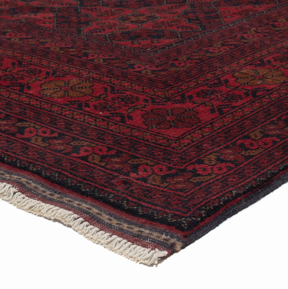 Tapete afegão - Kunduz - 295 x 197 cm - vermelho