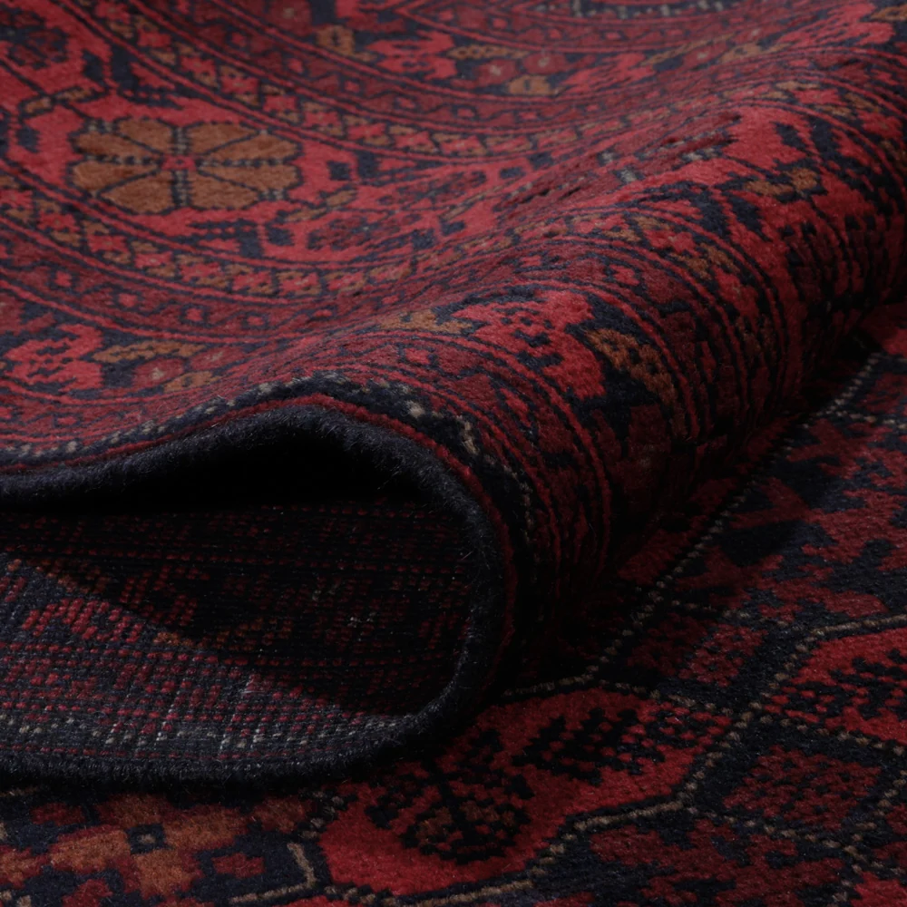 Tapete afegão - Kunduz - 295 x 197 cm - vermelho
