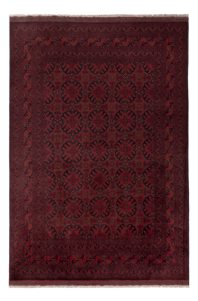 Tapete afegão - Kunduz - 295 x 202 cm - vermelho