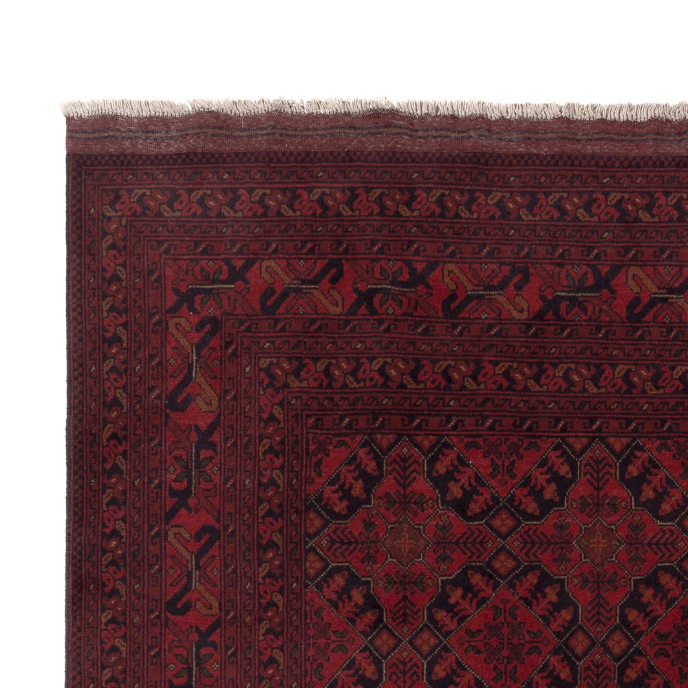 Tapete afegão - Kunduz - 295 x 202 cm - vermelho