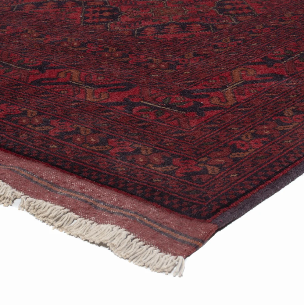 Tapete afegão - Kunduz - 295 x 202 cm - vermelho
