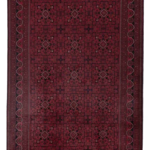 Tapete afegão - Kunduz - 300 x 197 cm - vermelho escuro