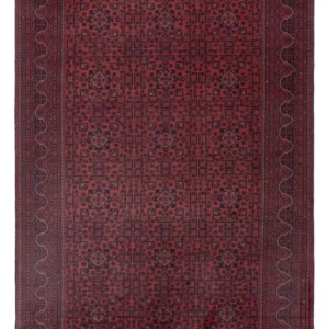 Tapete afegão - Kunduz - 304 x 200 cm - vermelho escuro