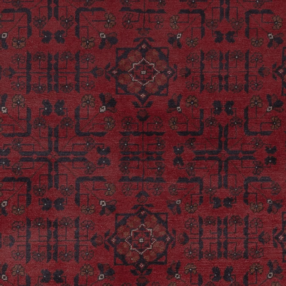 Tapete afegão - Kunduz - 306 x 196 cm - vermelho escuro