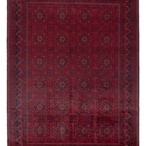 Tapete afegão - Kunduz - 340 x 248 cm - vermelho