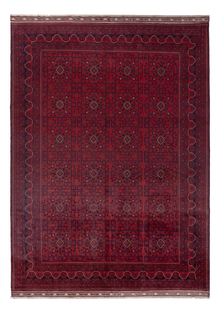 Tapete afegão - Kunduz - 340 x 248 cm - vermelho