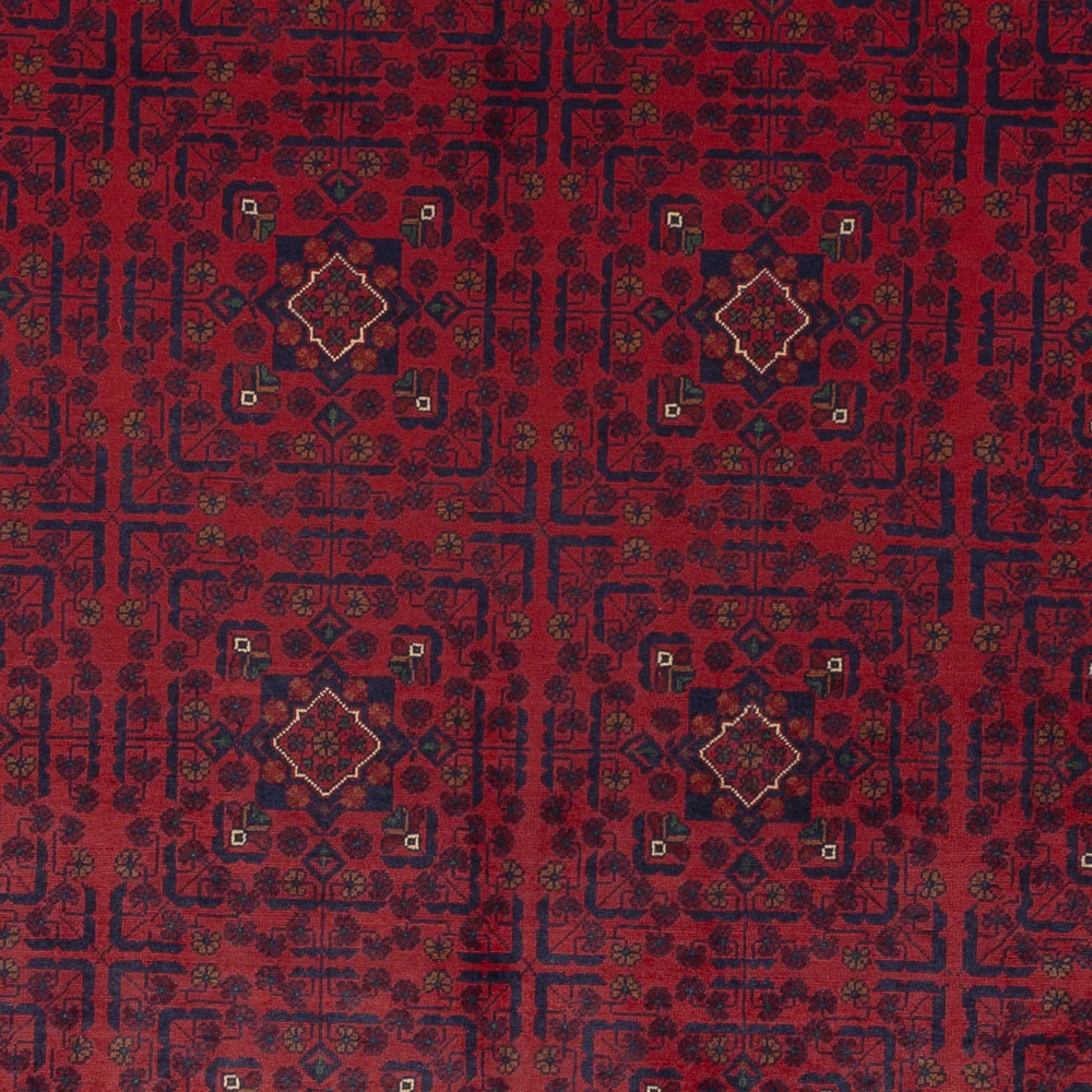 Tapete afegão - Kunduz - 340 x 248 cm - vermelho