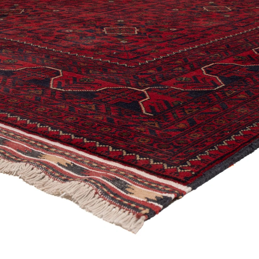 Tapete afegão - Kunduz - 340 x 248 cm - vermelho