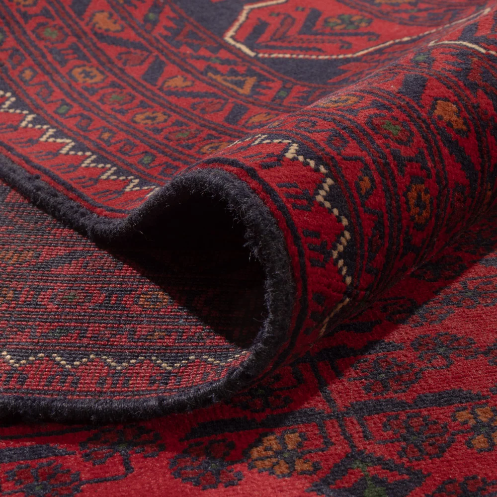 Tapete afegão - Kunduz - 340 x 248 cm - vermelho