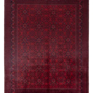 Tapete afegão - Kunduz - 340 x 250 cm - vermelho