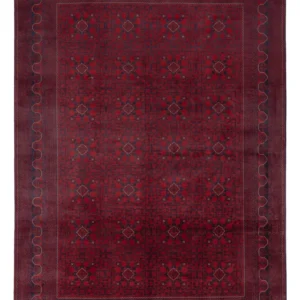 Tapete afegão - Kunduz - 354 x 248 cm - vermelho