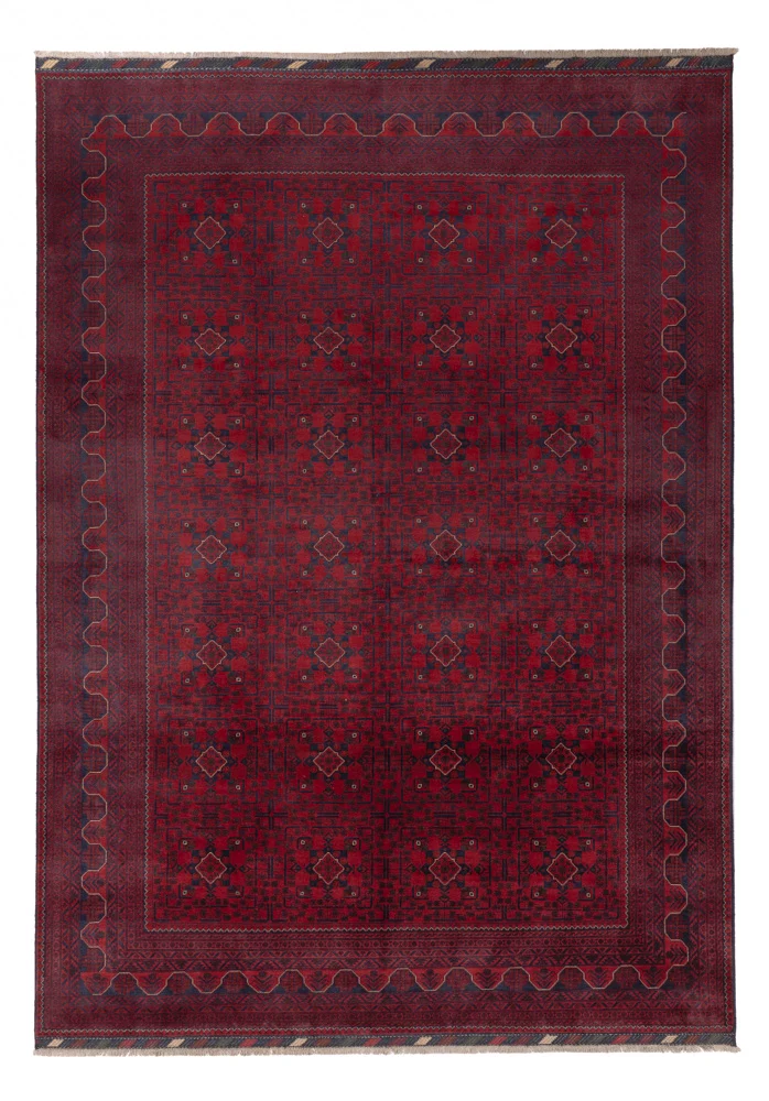 Tapete afegão - Kunduz - 354 x 248 cm - vermelho