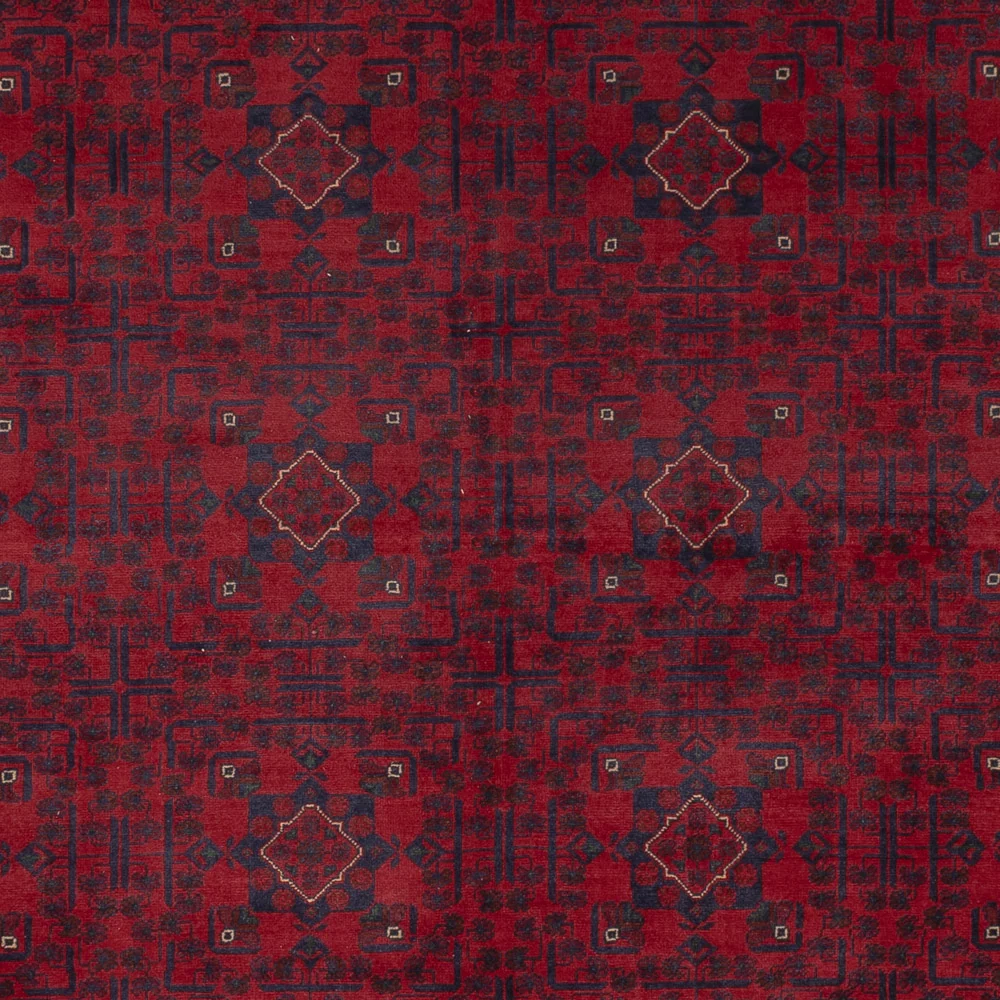 Tapete afegão - Kunduz - 354 x 248 cm - vermelho