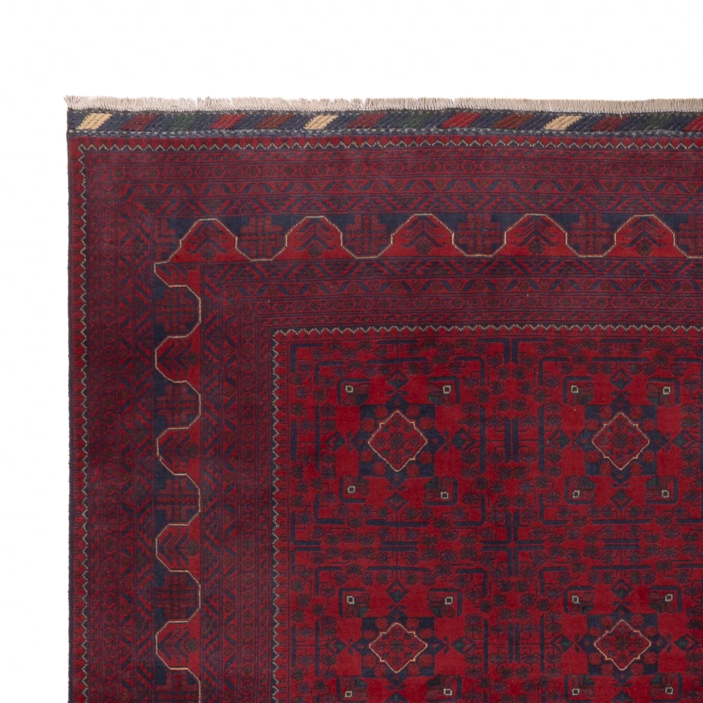 Tapete afegão - Kunduz - 354 x 248 cm - vermelho