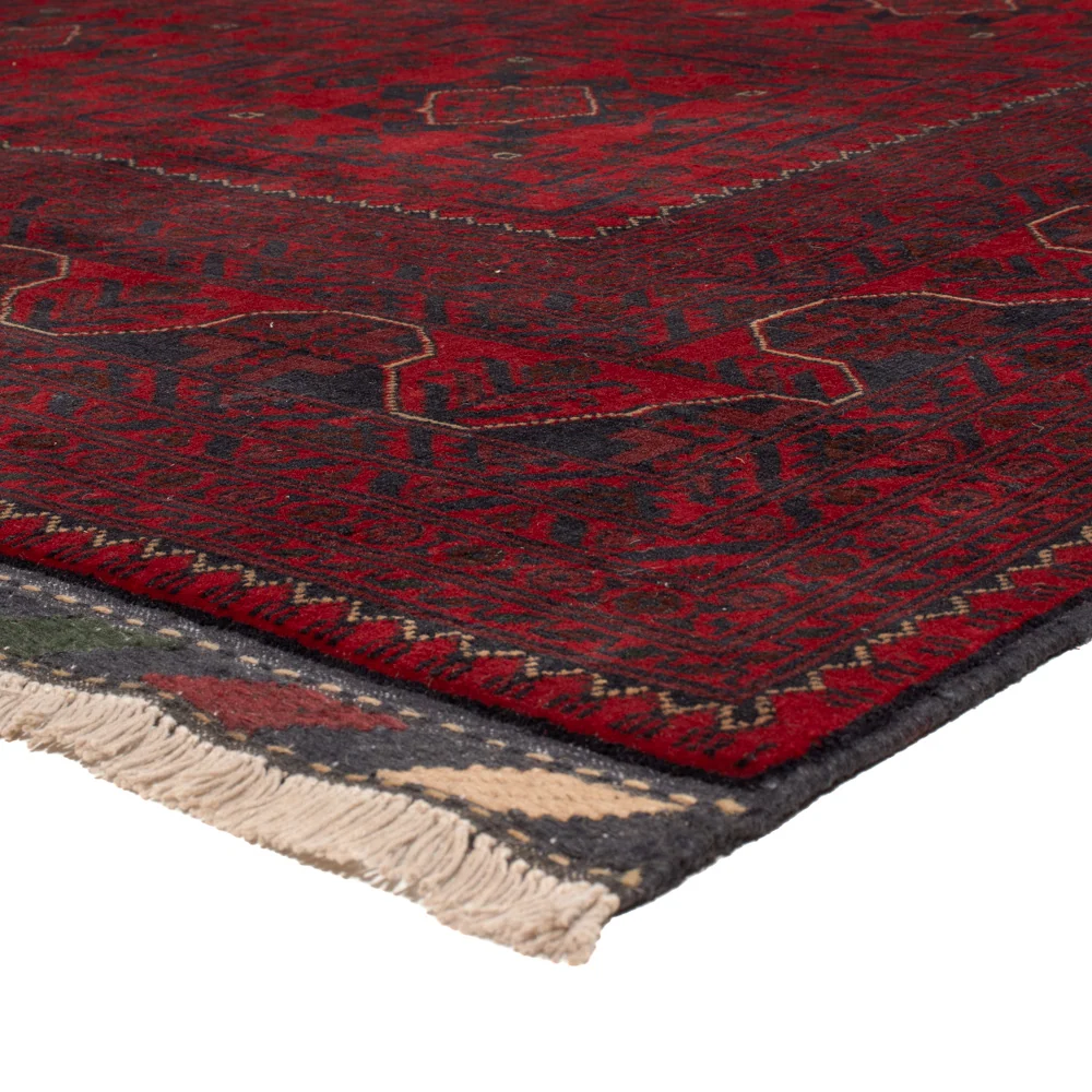 Tapete afegão - Kunduz - 354 x 248 cm - vermelho