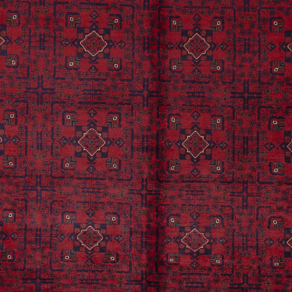 Tapete afegão - Kunduz - 357 x 249 cm - vermelho