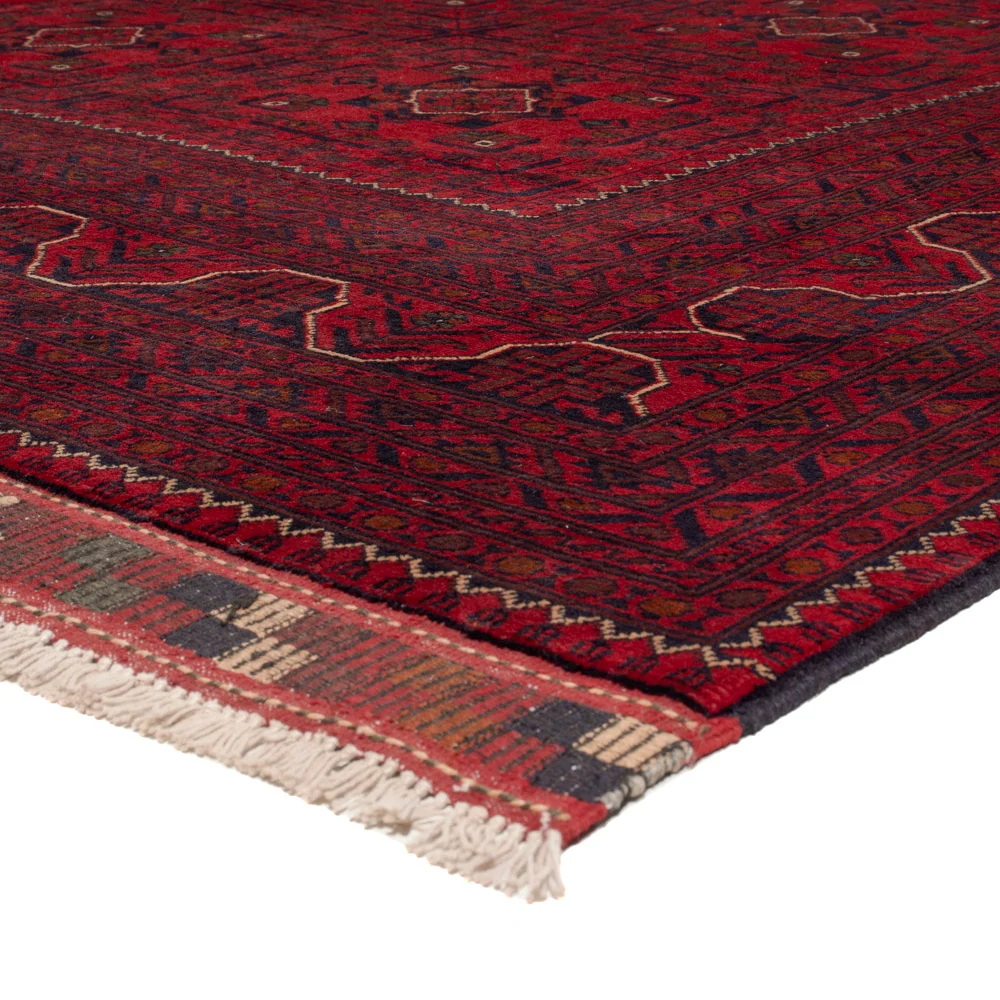 Tapete afegão - Kunduz - 357 x 249 cm - vermelho