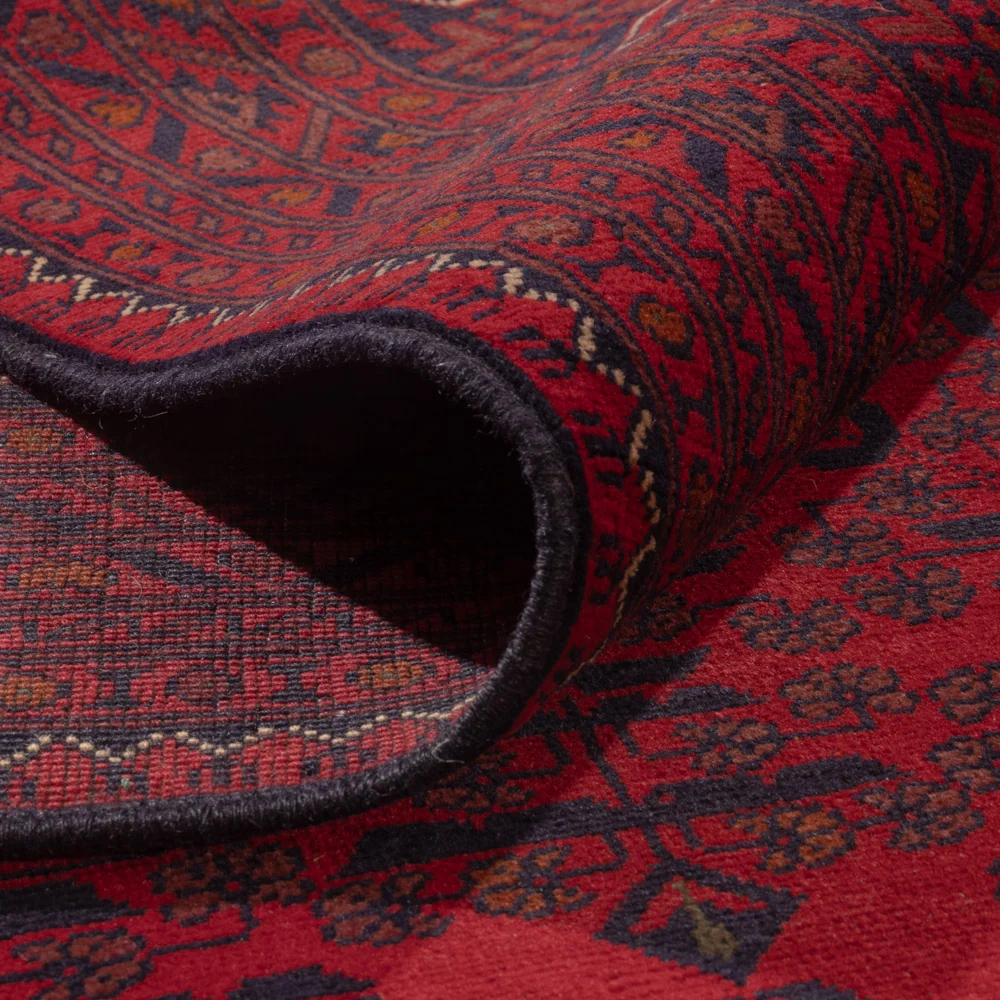 Tapete afegão - Kunduz - 357 x 249 cm - vermelho