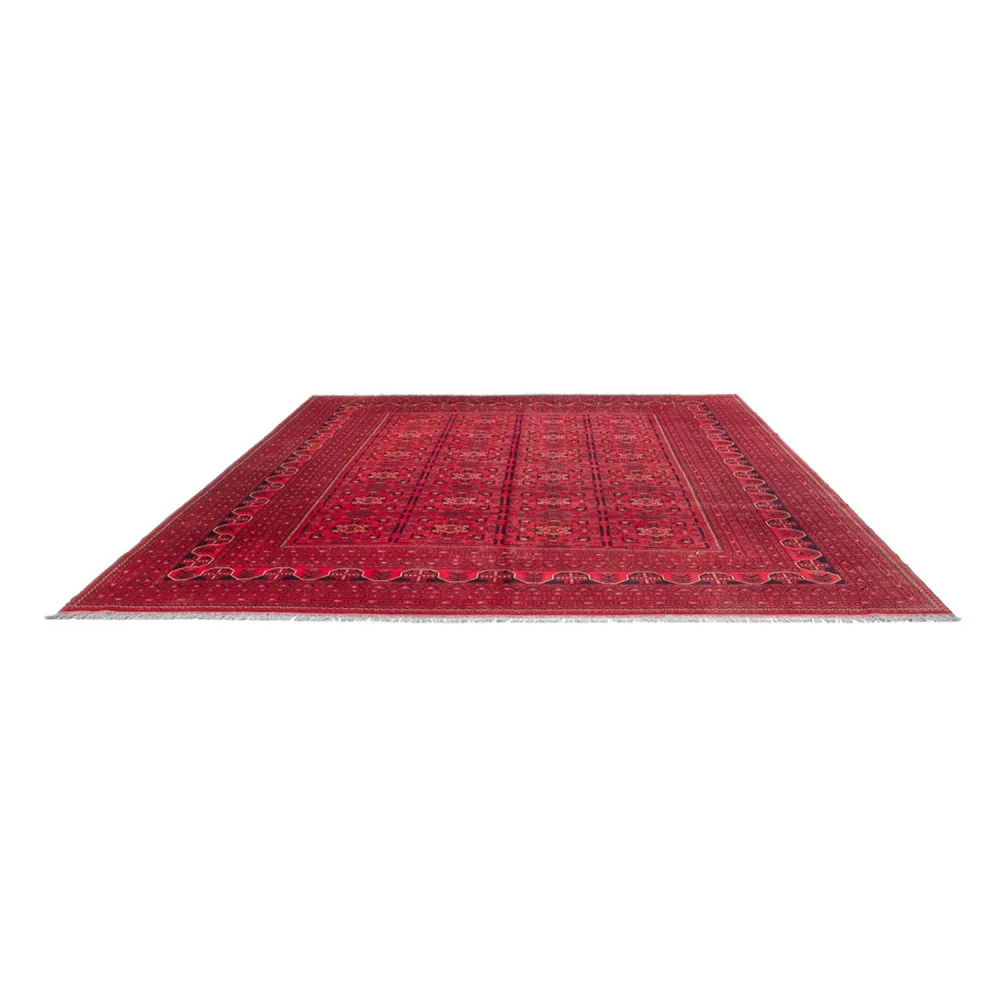 Tapete afegão - Kunduz - 366 x 297 cm - vermelho