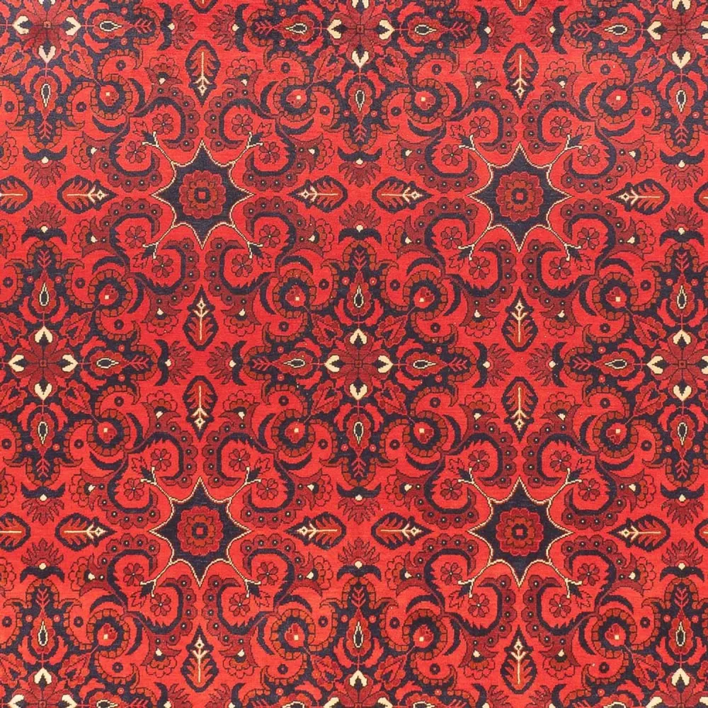 Tapete afegão - Kunduz - 379 x 297 cm - vermelho